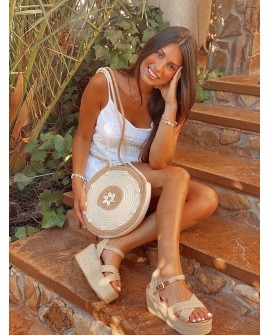 Sandalias con CUÑA color BEIGE • SANDALIAS ❤︎ Verano 38