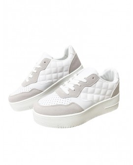 Sneakers plataforma mujer blancas