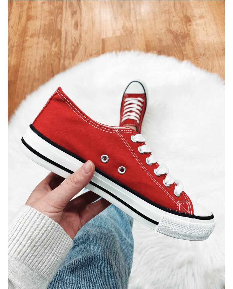 Zapatillas mujer estilo converse rojas ❤︎ BELLADONA ® Número 39